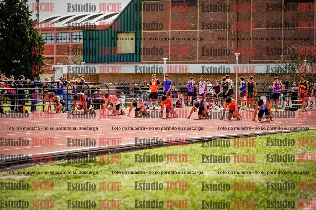 Fotos de los 100 m de varones