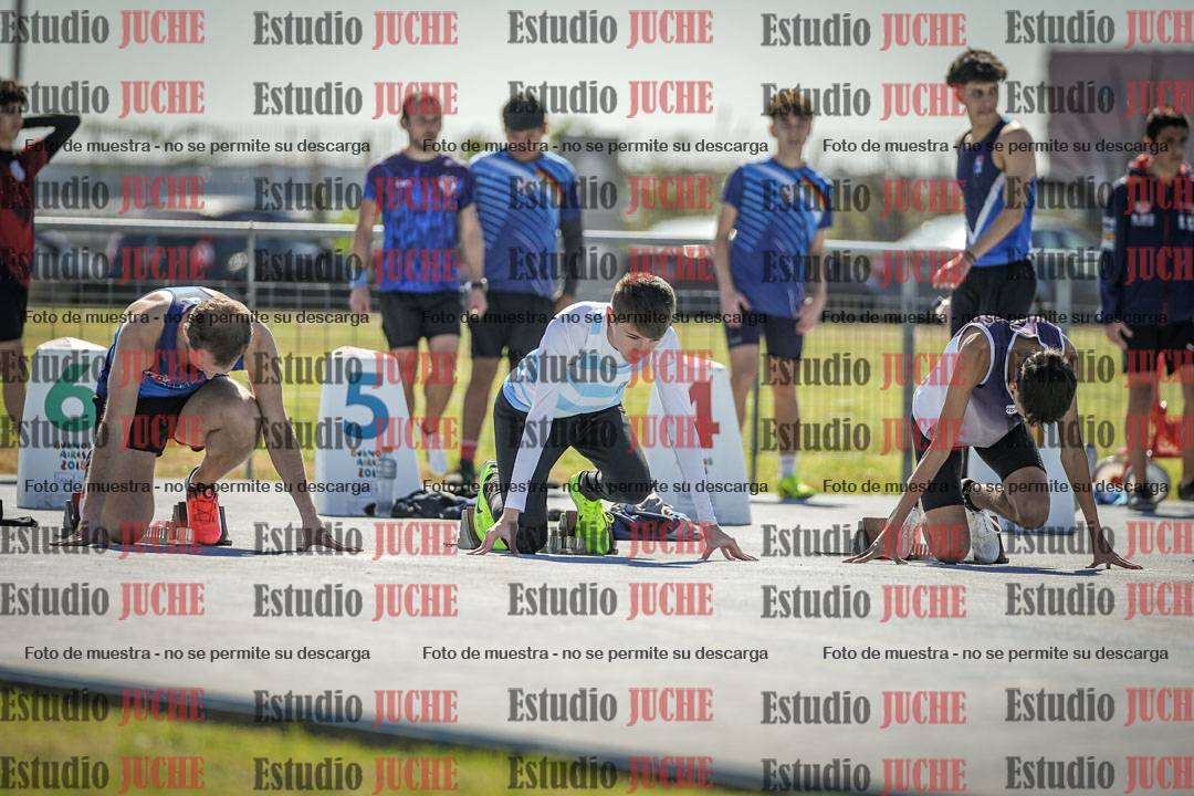 Fotos de los 100 m llanos de varones
