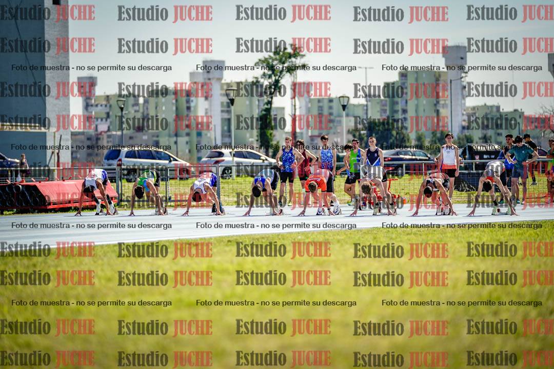 Fotos de los 100 m llanos de varones