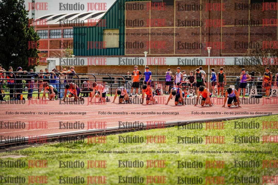 Fotos de los 100 m de varones