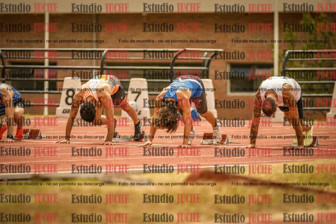 Fotos de los 100 m llanos de varones
