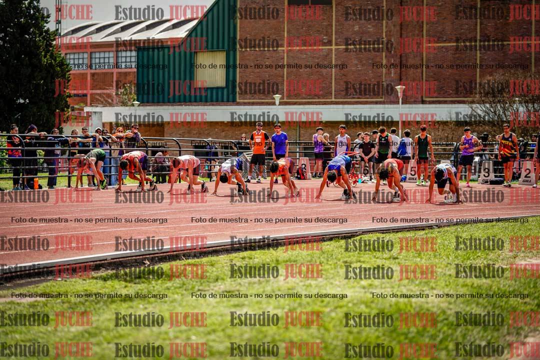 Fotos de los 100 m de varones