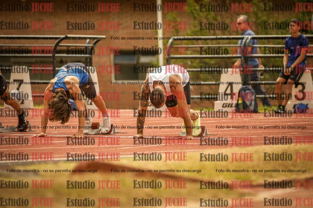 Fotos de los 100 m llanos de varones