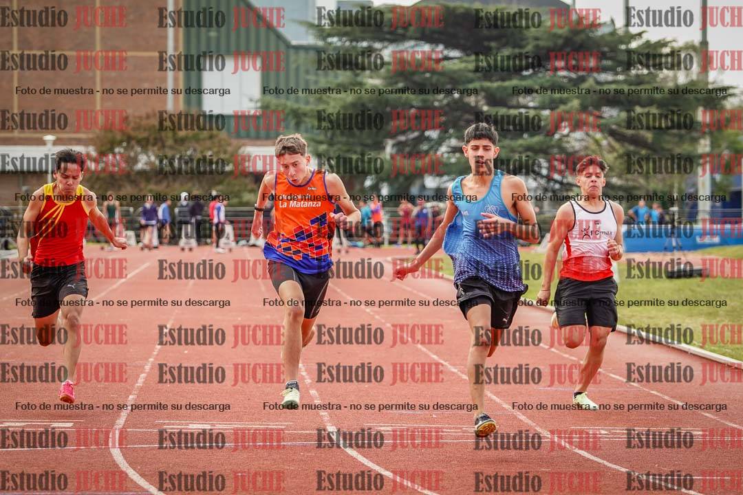 Fotos de los 100 m llanos de varones