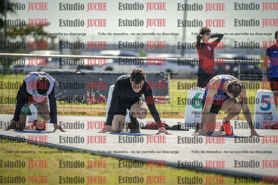Fotos de los 100 m llanos de varones