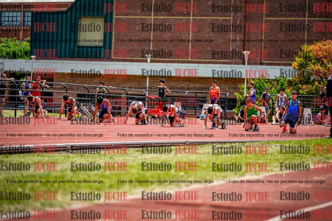 Fotos de los 100 m llanos de varones