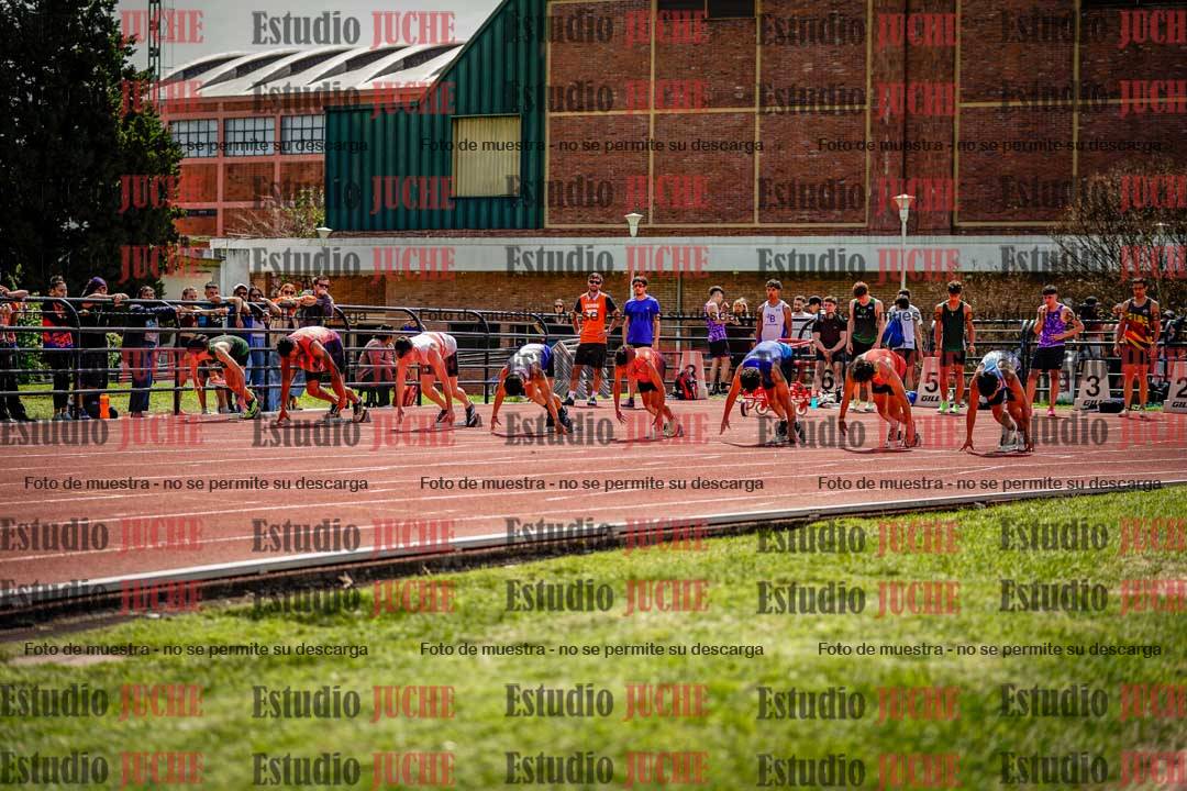 Fotos de los 100 m de varones