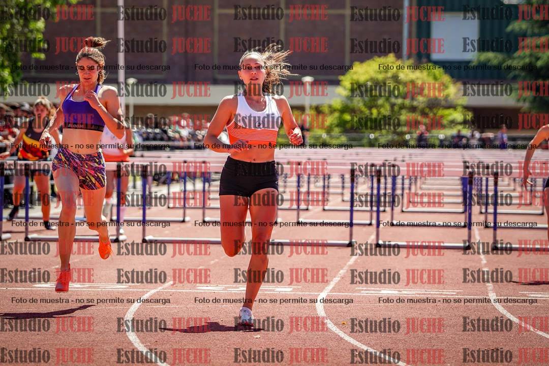 Fotos de los 100 m con vallas de mujeres