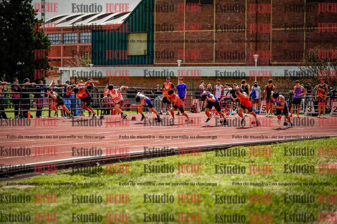 Fotos de los 100 m de varones
