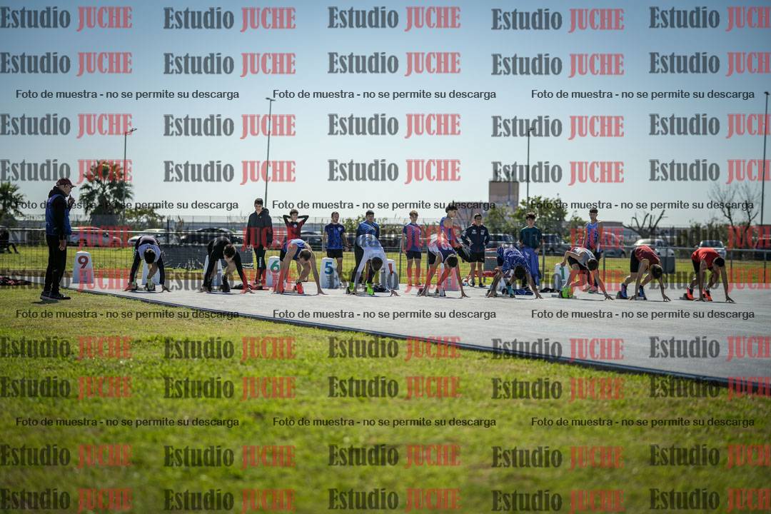 Fotos de los 100 m llanos de varones