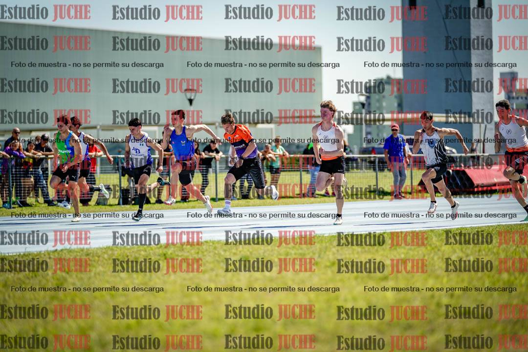 Fotos de los 100 m llanos de varones
