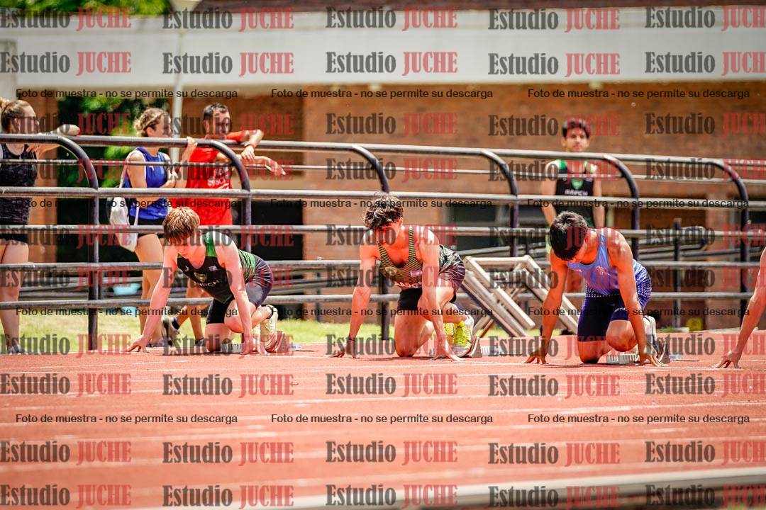 Fotos de los 100 m llanos de varones