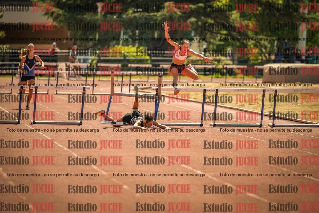 Fotos de los 295 m con vallas de mujeres