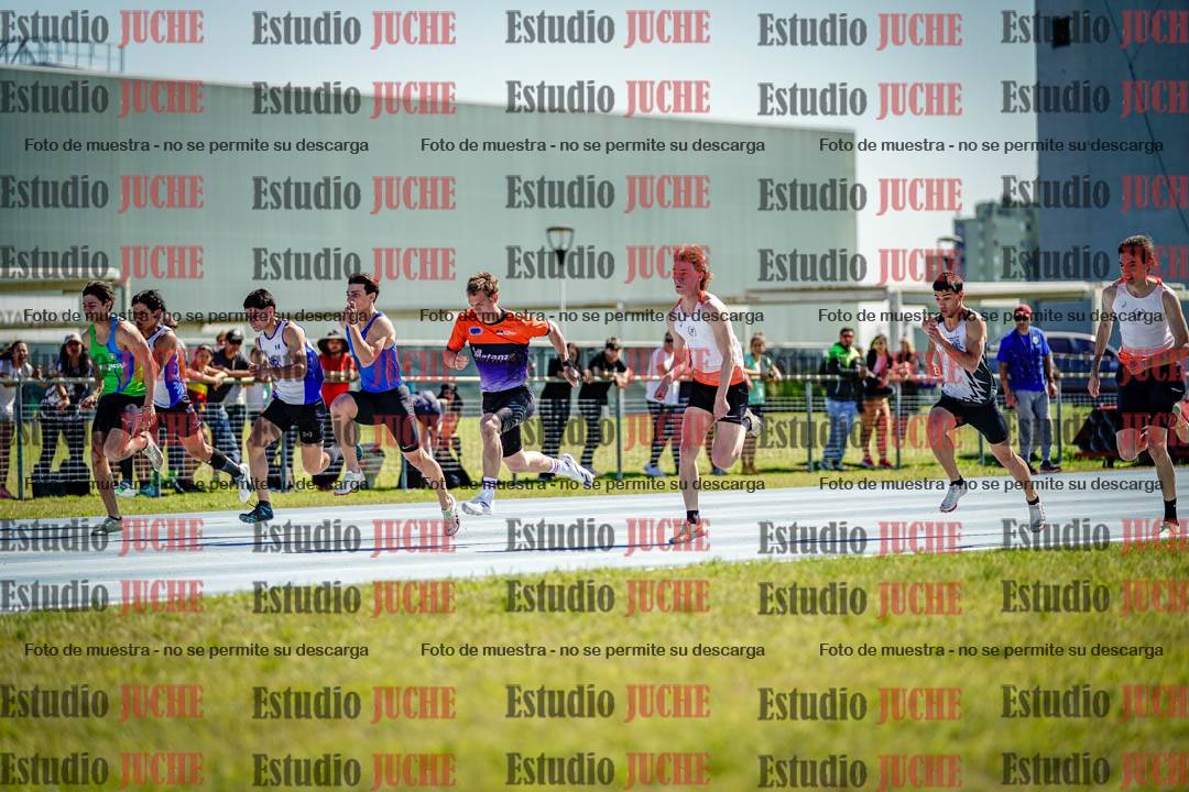 Fotos de los 100 m llanos de varones