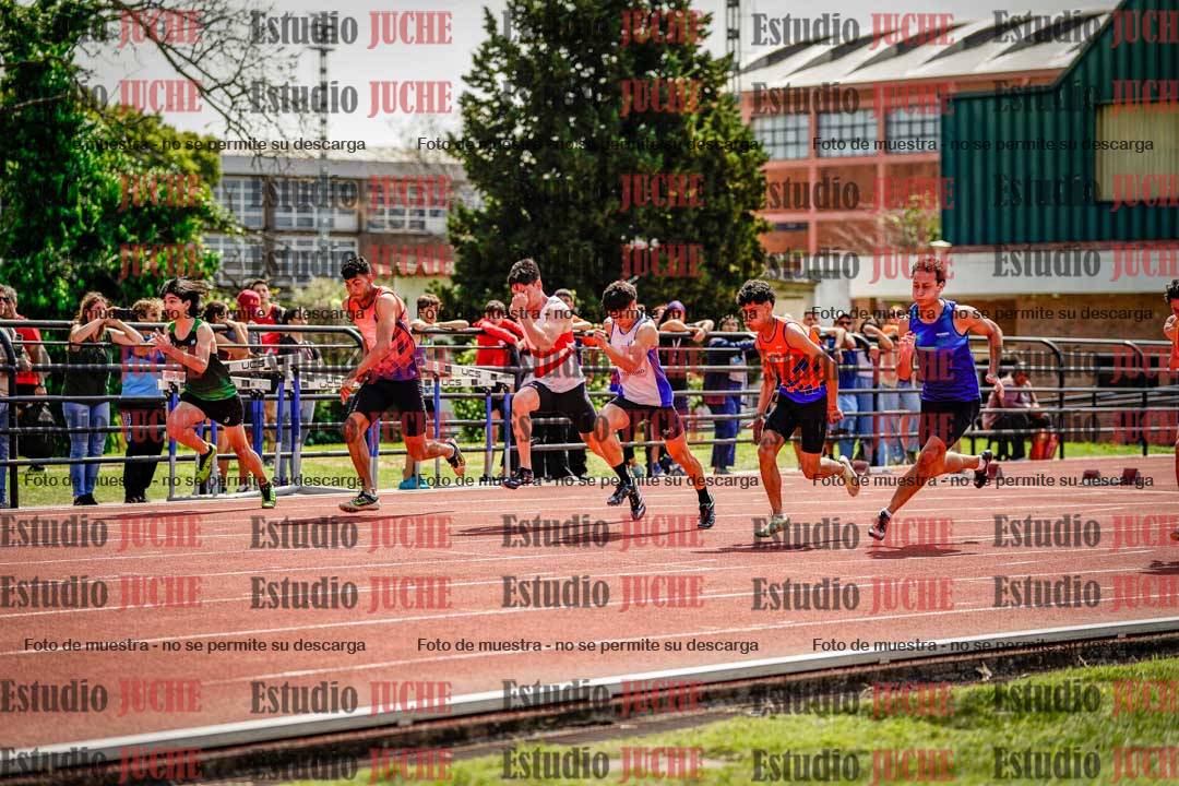Fotos de los 100 m de varones