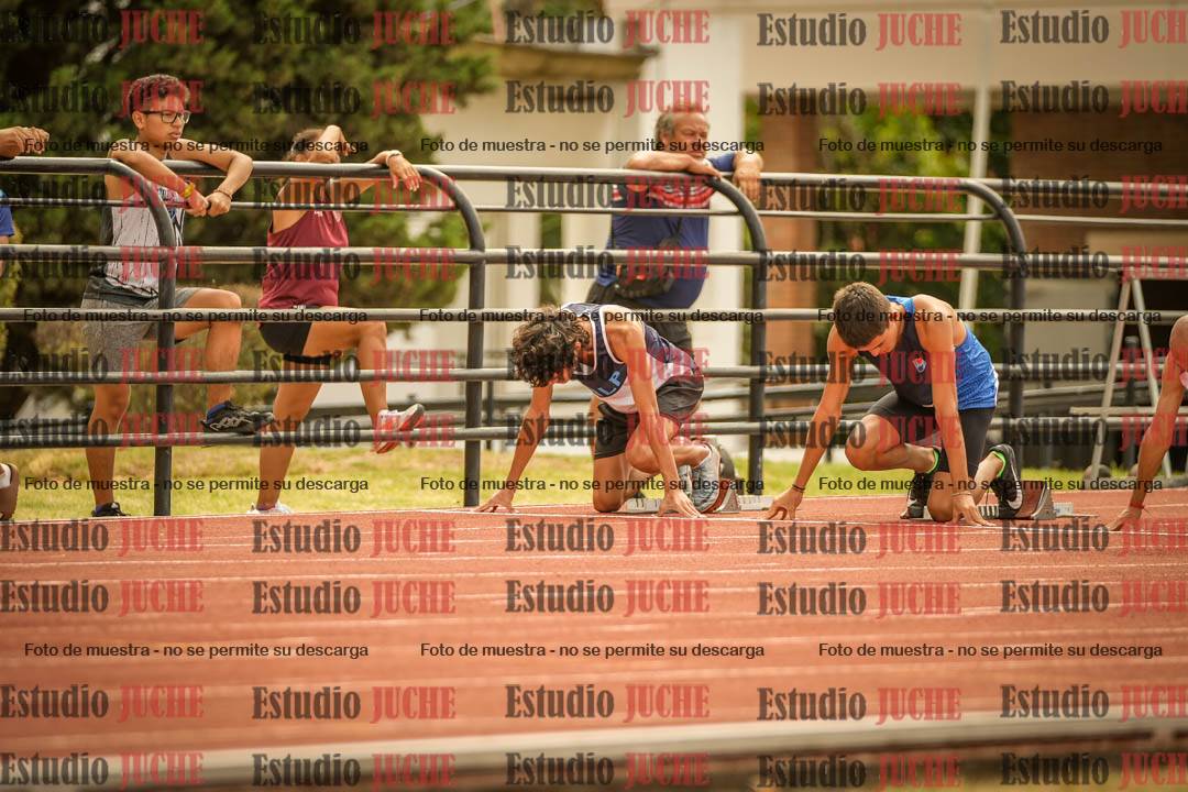 Fotos de los 100 m llanos de varones