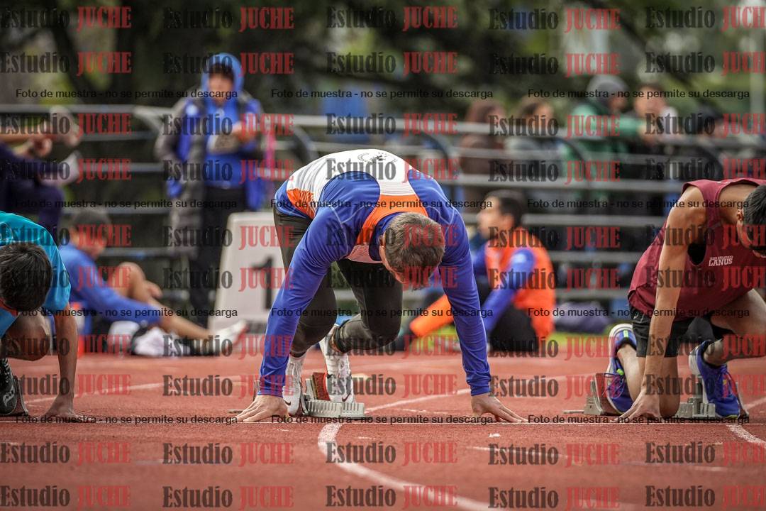 Fotos de los 100 m llanos de varones