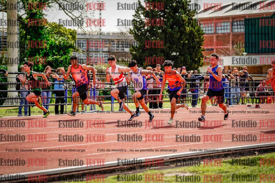 Fotos de los 100 m de varones