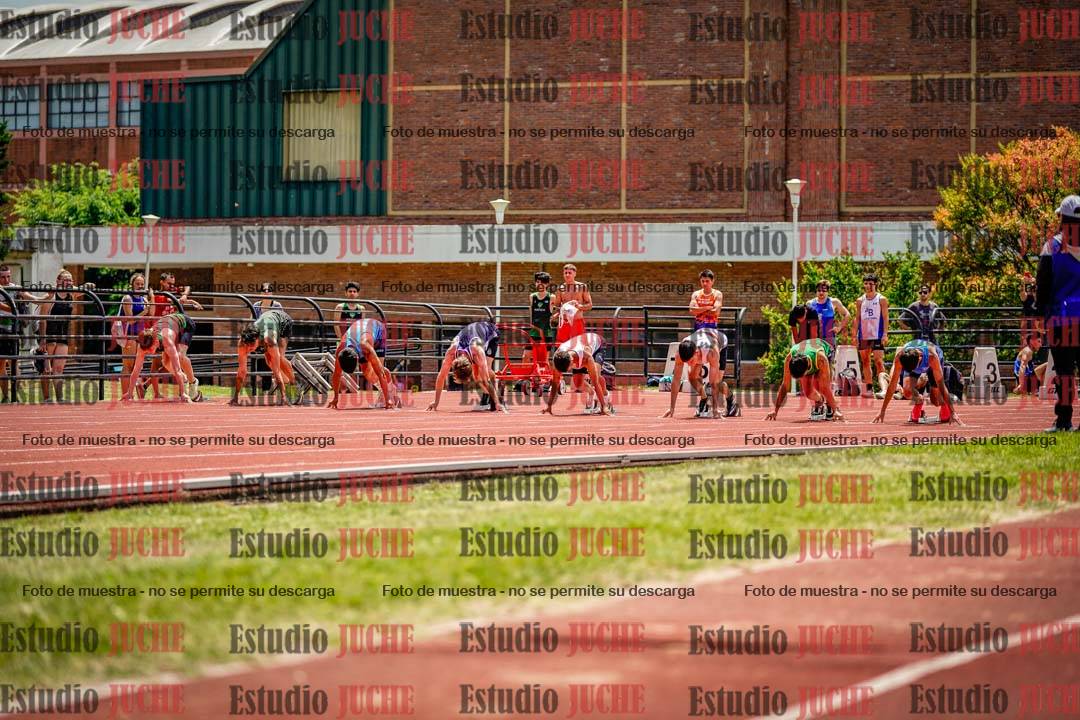 Fotos de los 100 m llanos de varones