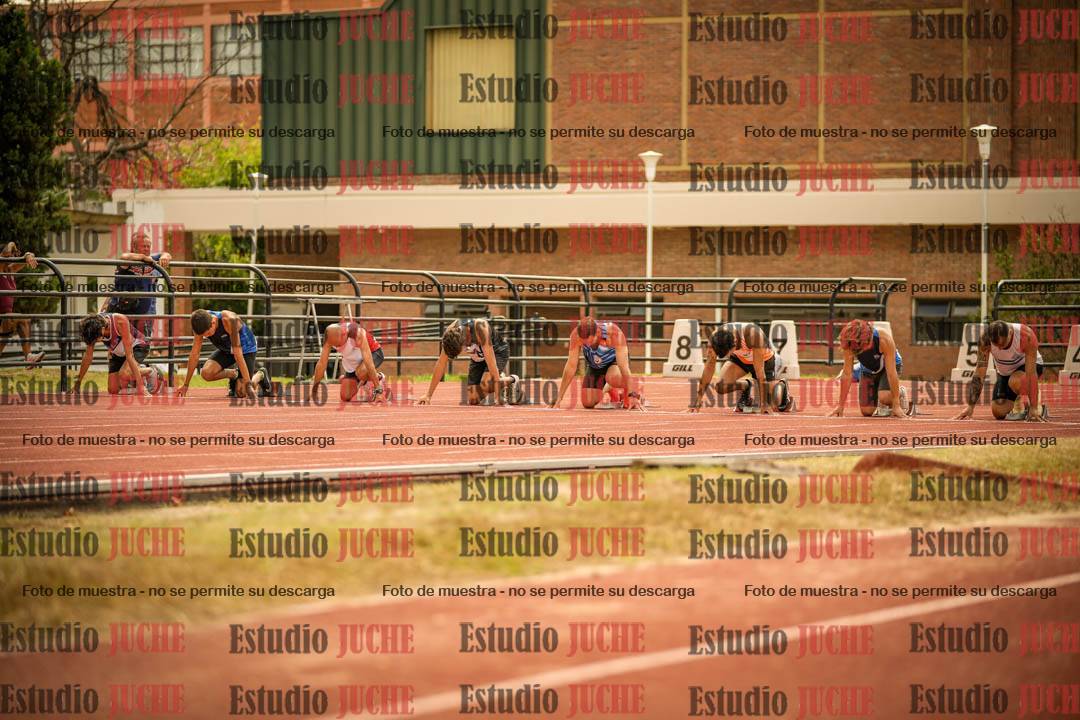 Fotos de los 100 m llanos de varones