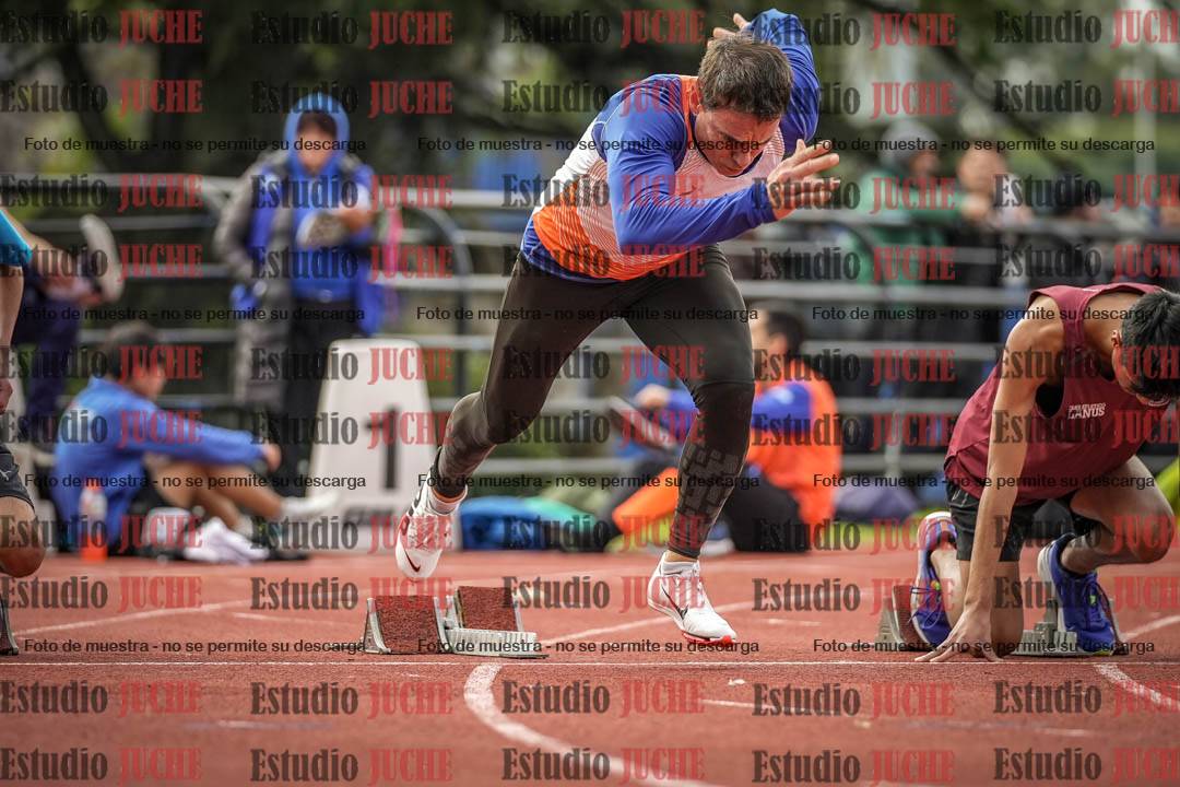 Fotos de los 100 m llanos de varones