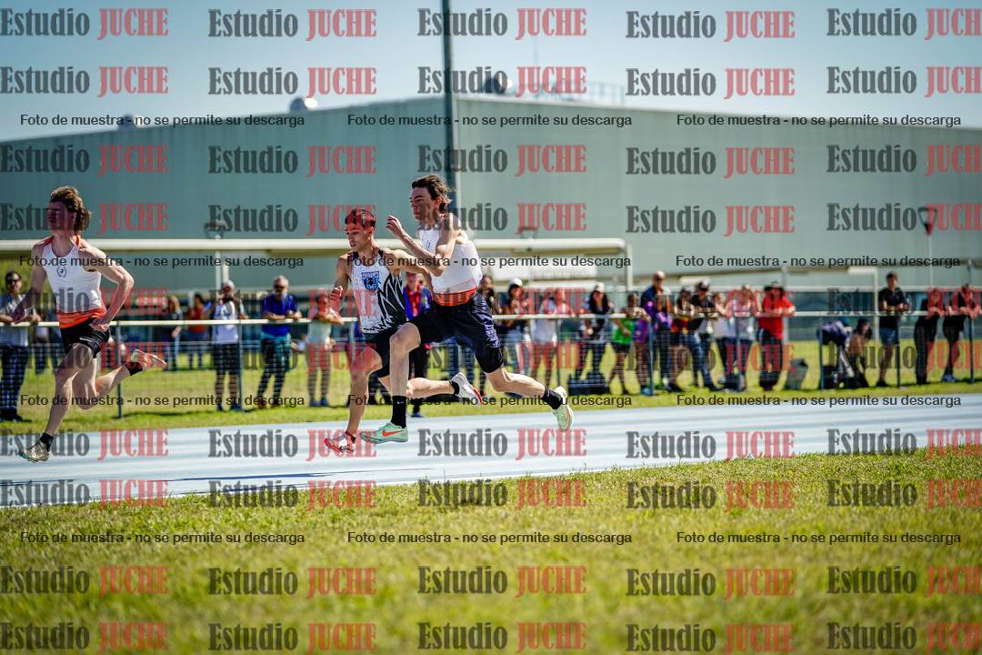 Fotos de los 100 m llanos de varones