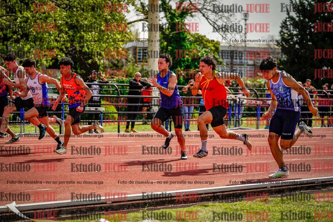 Fotos de los 100 m de varones