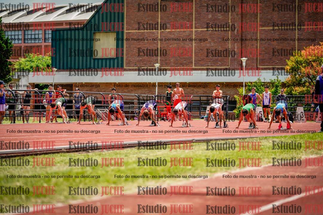 Fotos de los 100 m llanos de varones