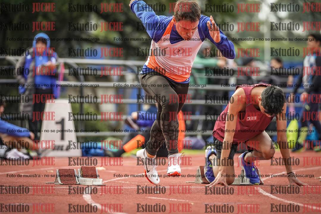 Fotos de los 100 m llanos de varones