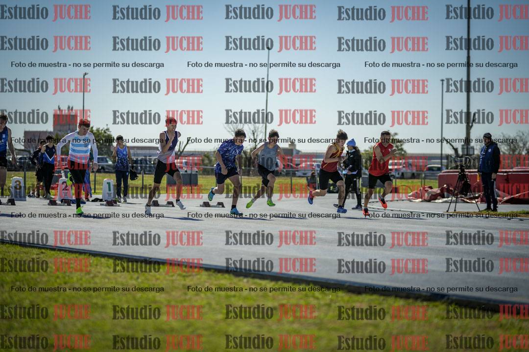 Fotos de los 100 m llanos de varones
