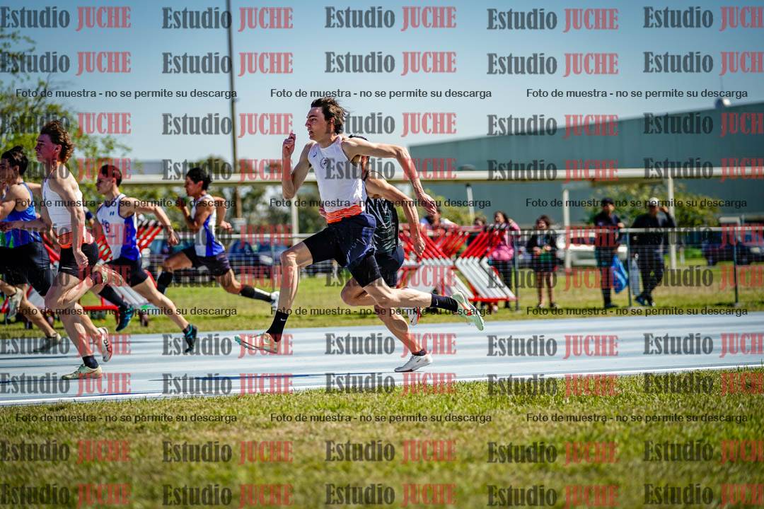 Fotos de los 100 m llanos de varones