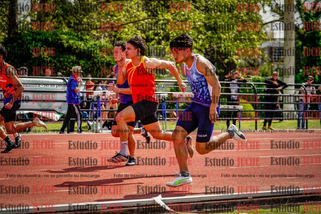 Fotos de los 100 m de varones