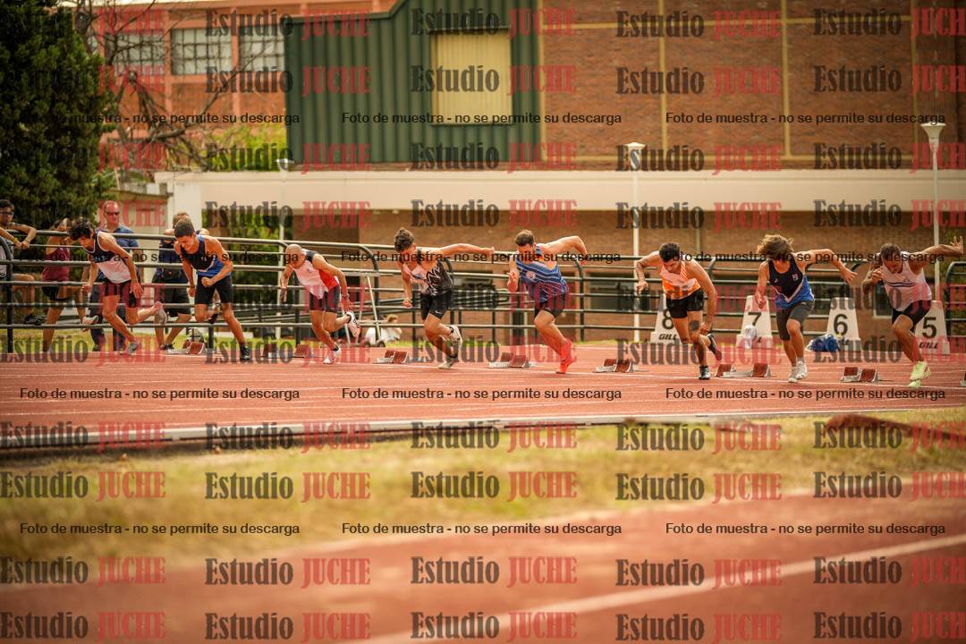 Fotos de los 100 m llanos de varones