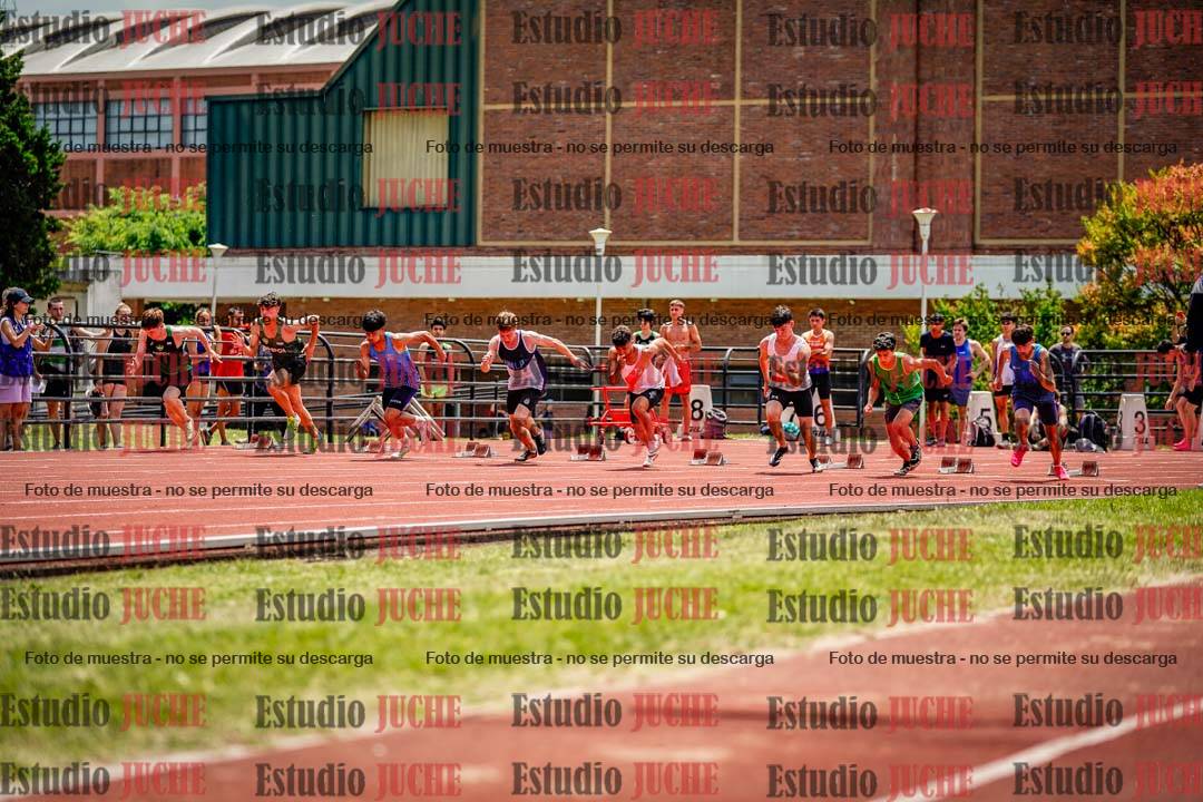 Fotos de los 100 m llanos de varones