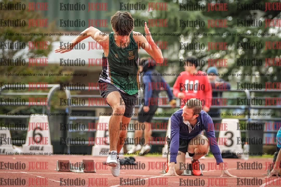 Fotos de los 100 m llanos de varones