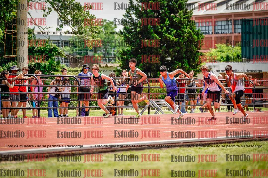Fotos de los 100 m llanos de varones