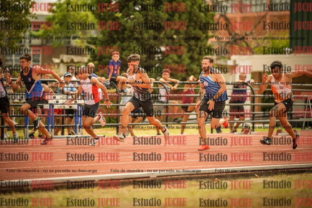 Fotos de los 100 m llanos de varones