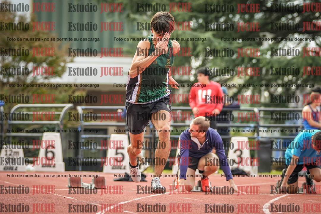 Fotos de los 100 m llanos de varones