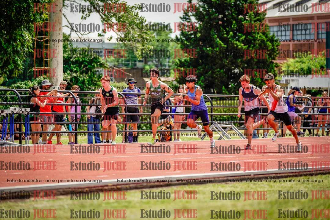 Fotos de los 100 m llanos de varones