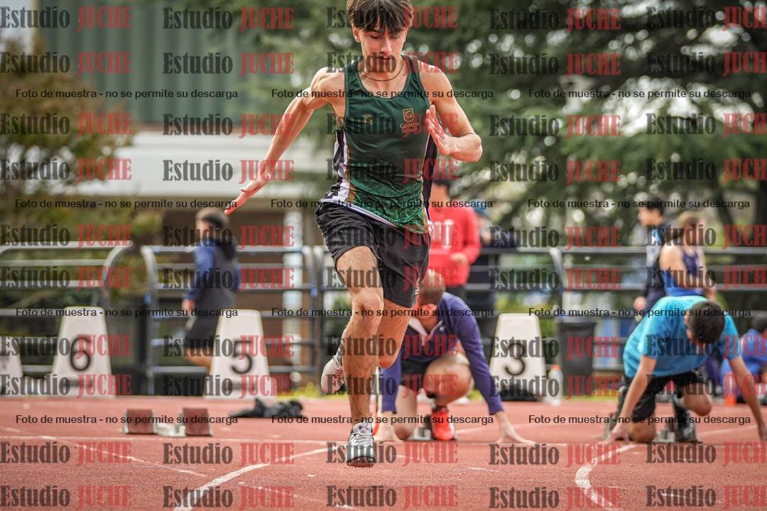 Fotos de los 100 m llanos de varones
