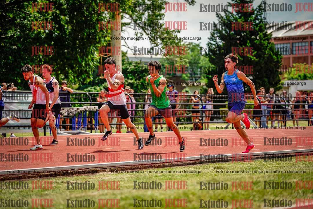 Fotos de los 100 m llanos de varones