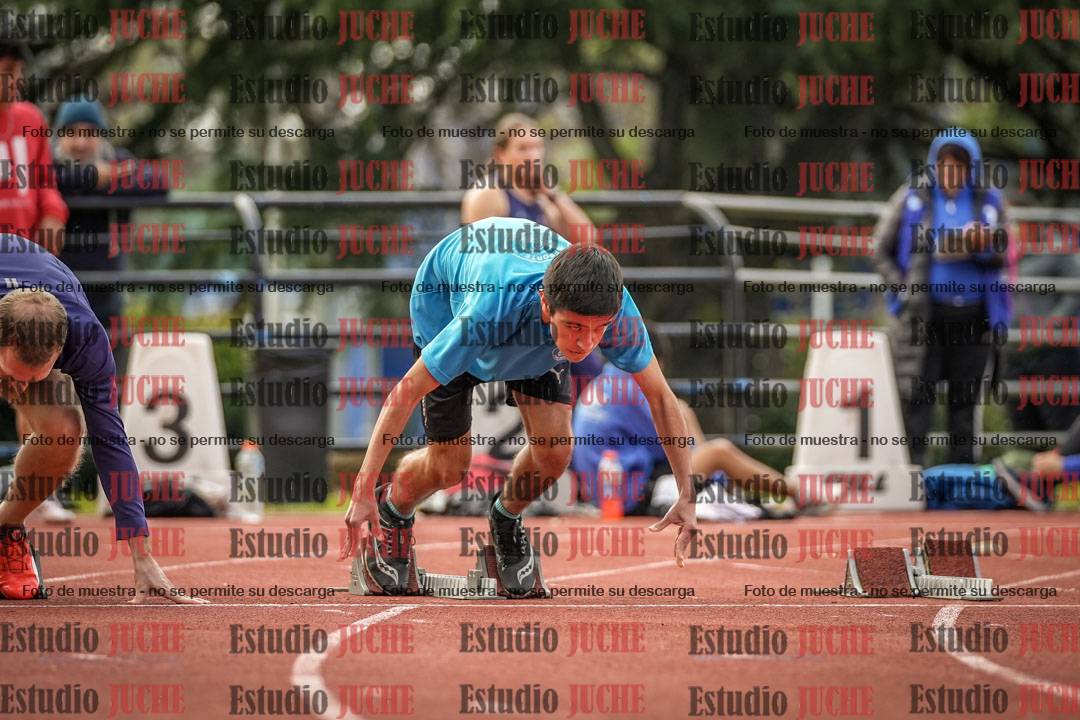 Fotos de los 100 m llanos de varones