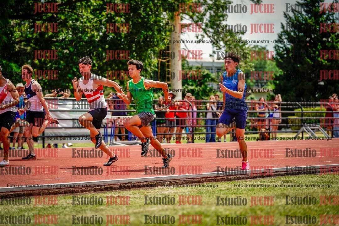 Fotos de los 100 m llanos de varones