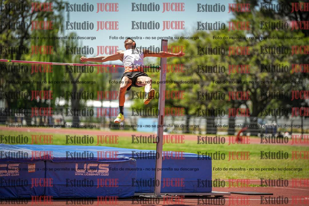 Fotos del salto en alto de varones