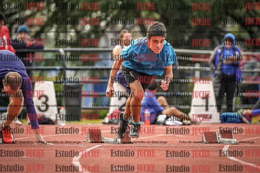 Fotos de los 100 m llanos de varones
