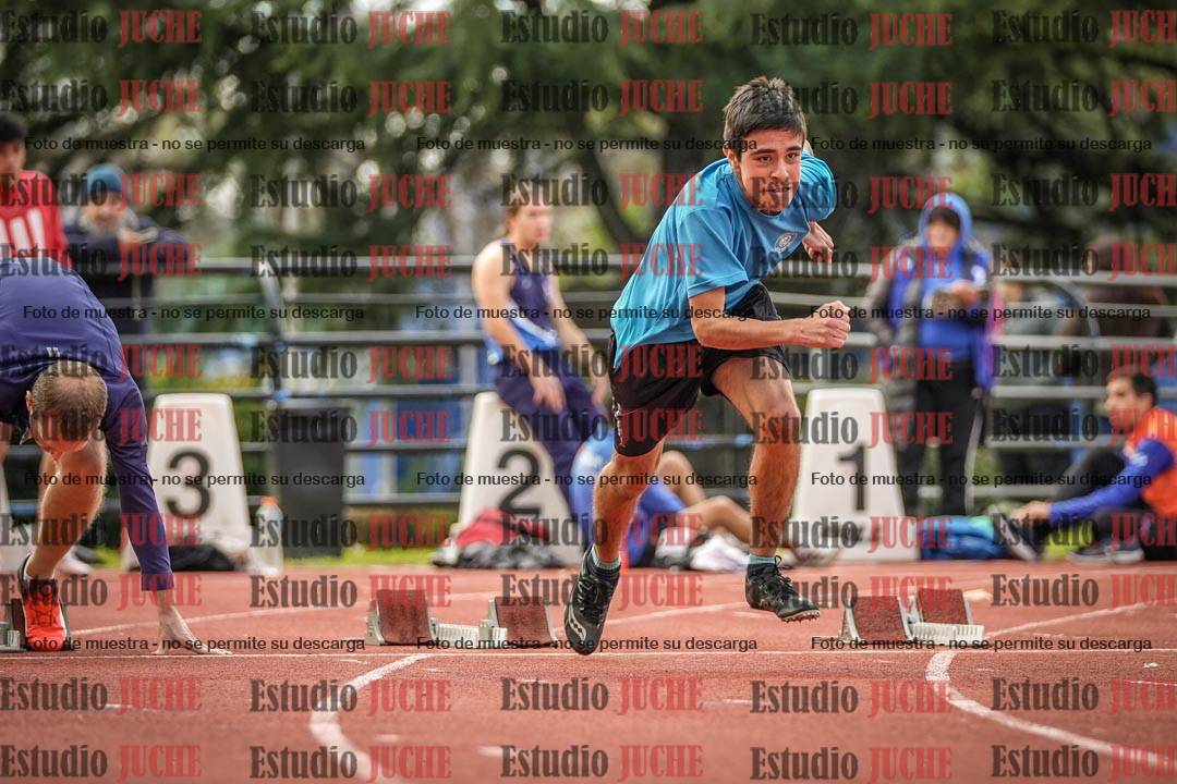 Fotos de los 100 m llanos de varones