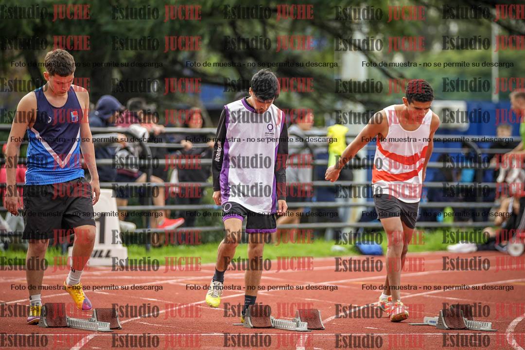 Fotos de los 100 m llanos de varones