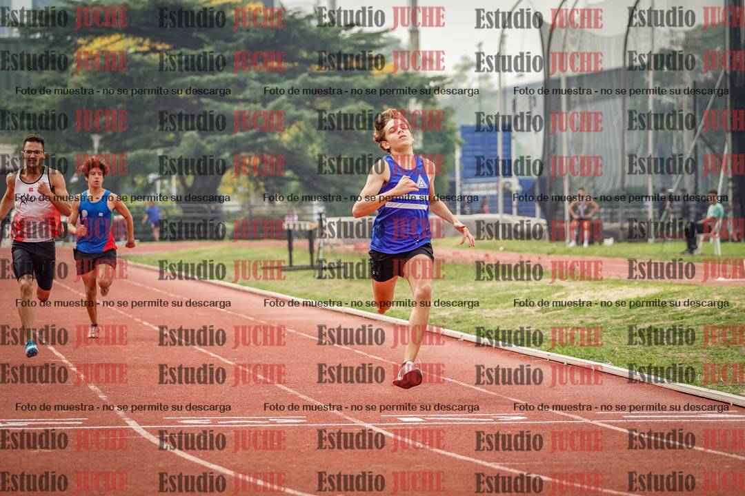 Fotos de los 200 m llanos de varones