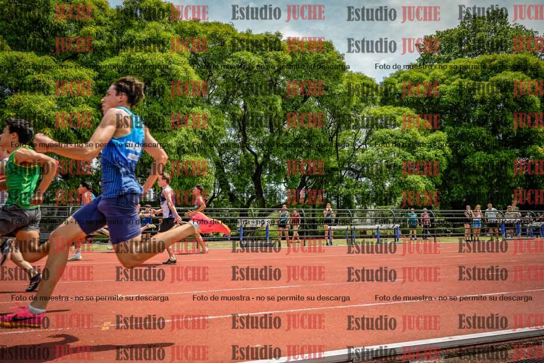 Fotos de los 100 m llanos de varones