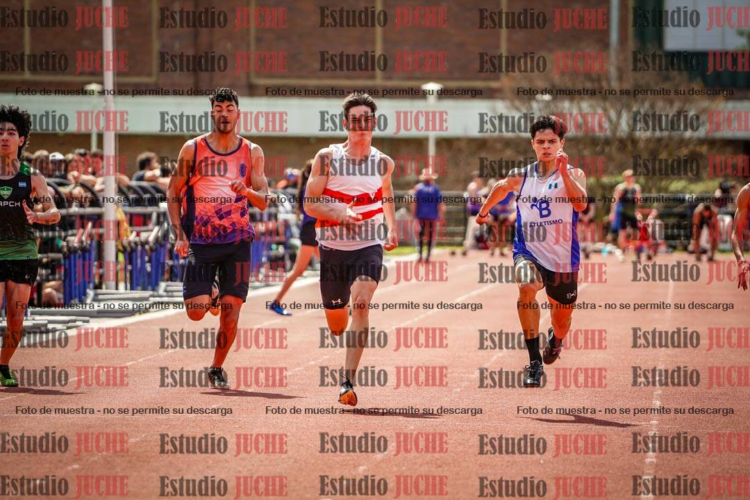 Fotos de los 100 m de varones
